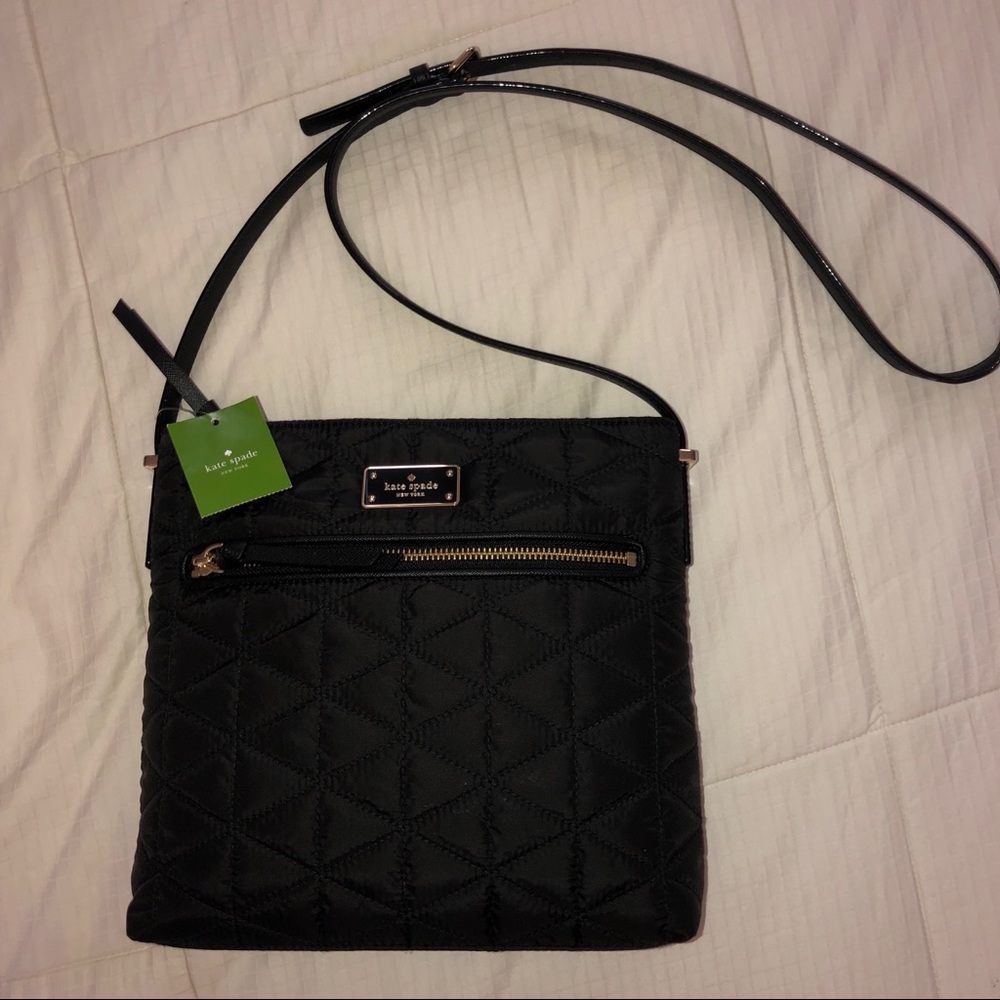 Kate Spade black WilsonRoad Quilted Desi crossbody